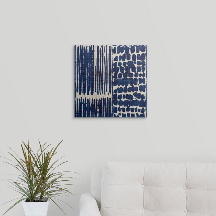 Dakota Fields Indigo Batik Indigo Batik III Print Wayfair